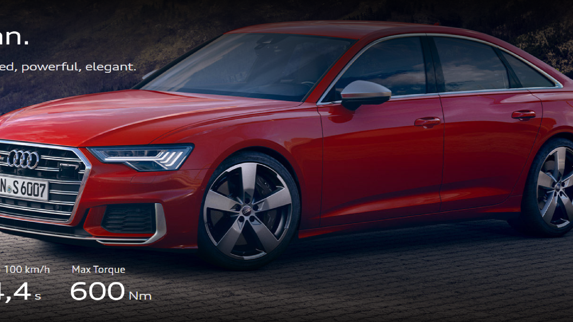S6 Sedan. Digitally networked, powerful, elegant.